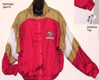 San Francisco 49ers Vintage 90s TeamNFL CHALKLINE WINDBREAKER Jacket 