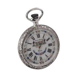    Jacques du Manoir White Dial Open Face Pocket Watch Jewelry