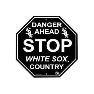   Plastic Stop Sign Danger Ahead White Sox Country Sports & Outdoors