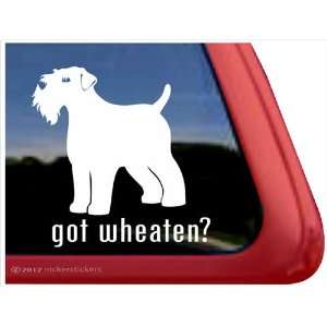  Got Wheaten? ~ Wheaten Terrier Dog Vinyl Window Auto Decal 