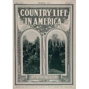  1902 Country Life in America COVER March Formal Garden 