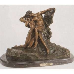   Hand Made Sculpture by Auguste Rodin Regular size 16.5H Home