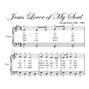  Jesus Lover Of My Soul Easy Piano Sheet Music: Christian 