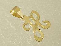 14KT SOLID GOLD SCRIPT   H   NAME INITIAL CHARM PENDANT  