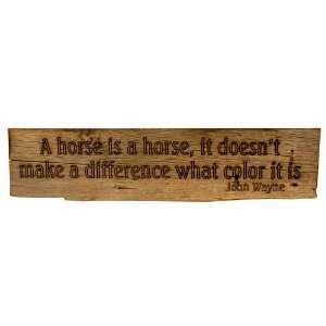 Rustic Sign  A Horse is a Horse, Doesnt Make a Difference What Color 