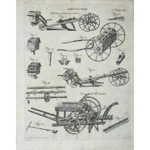   Encyclopaedia Britannica 1801 Agriculture Sowing Drill: Home & Kitchen