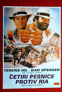DBL TROUBLE TERENCE HILL BUD SPENCER EXYU MOVIE POSTER  