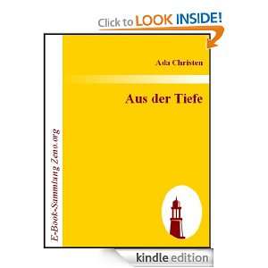Aus der Tiefe : Neue Gedichte (German Edition): Ada Christen:  