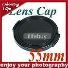 55mm Snap On Lens Filter Cover Cap for Nikon Canon Sony  