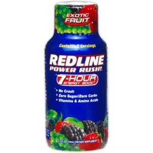  Redline Power Rush 7 Hour Energy Boost, Exotic Fruit, 2.5 