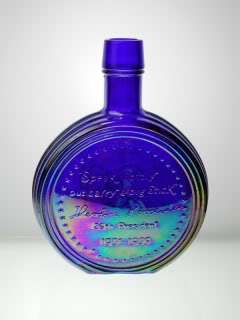 Wheaton Theodore Roosevelt Bottle Cobalt Glass  