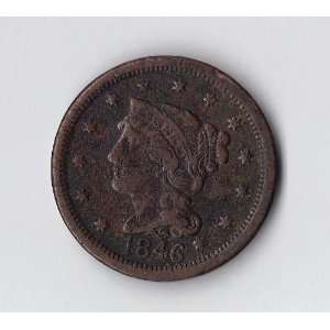  1846 Braided Hair Large Cent 