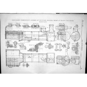  1889 Engineering Diagrams Boiler Express Engine Belgian 
