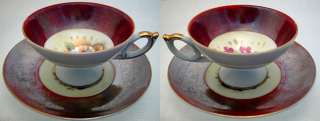 front & back detailed view of 1950s RIVIERA Fine Porcelain BOWL OF 