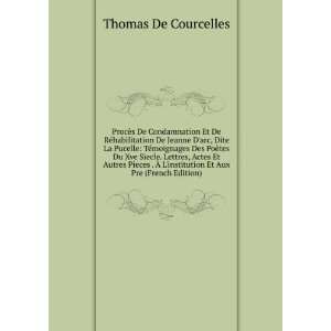   institution Et Aux Pre (French Edition) Thomas De Courcelles Books