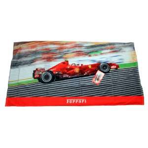  TOWEL: Formula One 1 Ferrari Beach Bath NEW! Car Side 4 