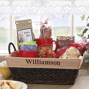    Custom Name Personalized Lined Wicker Baskets