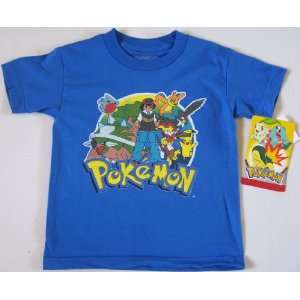  Pokemon Game Ash Pikachu Tortera T Shirt Youth L 10 