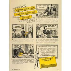  1947 Ad Western Union Telegram Business Advertising 