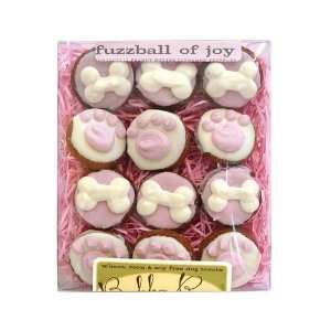  Fuzzball of Joy (pink) Dog Biscuits: Pet Supplies