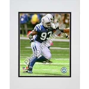   File Indianapolis Colts Dwight Freeney Matted Photo: Sports & Outdoors