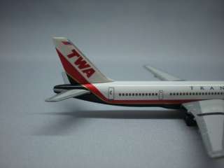 Herpa Wings 503761 TWA Trans World Airlines Boeing 757 200 1/500 