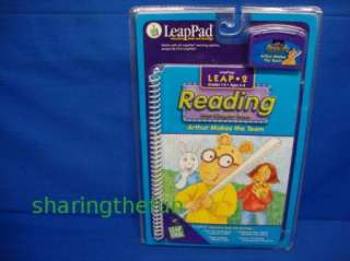LEAP FROG PAD ARTHUR MAKES THE TEAM Book And Cart NEW  