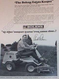 1967 Bolens Estate Keeper Riding Mower AD Arnold Palmer  