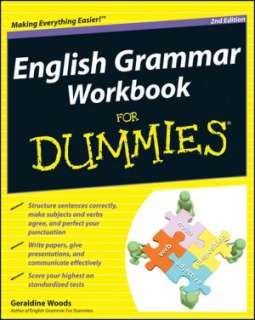   English Grammar For Dummies by Geraldine Woods, Wiley 