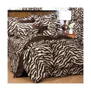   Zebra Twin 6 Piece Bed in a Bag   Animal Print Bedding