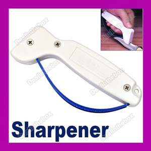 White Professional Kitchen Knife & Tool Sharpener With Full Length 