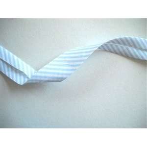   White Stripe Wide Single Fold Bias Tape 50 Yds.: Arts, Crafts & Sewing