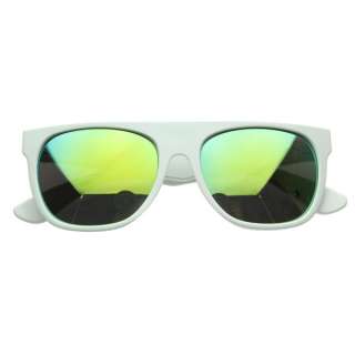   Bright Revo Mirror Lens Super Flat Top Wayfarer Sunglasses 8090  