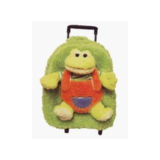   Frog Best Buddy Kids Backpack with Removable Plush Animal and Roller
