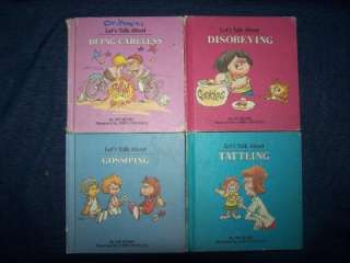 14 Vintage Book Lot Help Me Be Good Lets Talk about About Childrens 