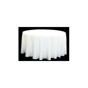  Wholesale wedding Round Polyester 132 Tablecloth   White 