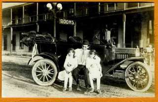 Man Kids & MOTOR CAR Model T Ford Loose Photo  