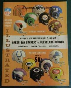 1965 NFL CHAMPIONSHIP PROGRAM GREEN BAY PACKERS BROWNS  