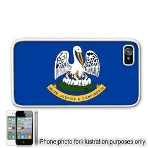 LOUISIANA State Flag Apple Iphone 4 4s Case Cover White 