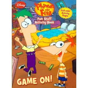  Disney Phineas and Ferb Activity Book Game On! Toys 