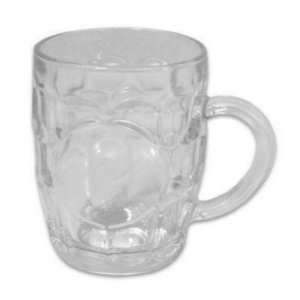  Beer Mug 16 Oz Circle Clear Glass Case Pack 24: Everything 