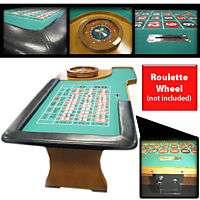 94 INCH PROFESSIONAL PADDED ROULETTE TABLE   NEW  