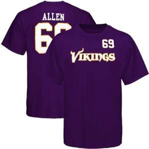 Reebok Jared Allen Minnesota Vikings #69 Youth Game Gear Flat T Shirt 