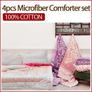 MMS ARPEGGIO GOYARD 4pcs 100% Microfiber Comforter set/ Microfiber 100 