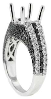Beautifully crafted Micro Pave Diamond Engagement Semi Mount Ring with 