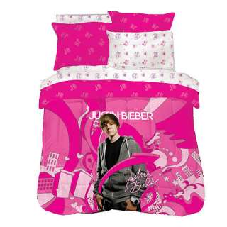 Justin Bieber Justins World Comforter & Sham Set   Full Size 3Pc 