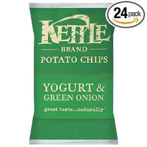 Kettle Chips Yogurt & Green Onion, 2 Ounce Bags (Pack of 24)  