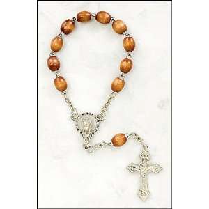    Single Decade wood Blessed Virgin Mary Rosary 