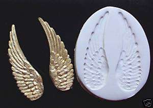 ANGEL FAIRY FEATHER WINGS ~ CNS polymer clay mold  