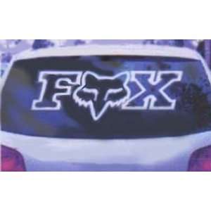  FOX, Giant car or truck sticker, WHITE VINYL Sticker/Decal 